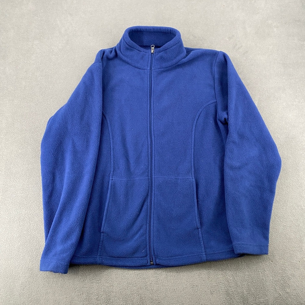 Bass Pro Shops Womens Blue Full Zip Fleece Jacket Size Medium RN74747